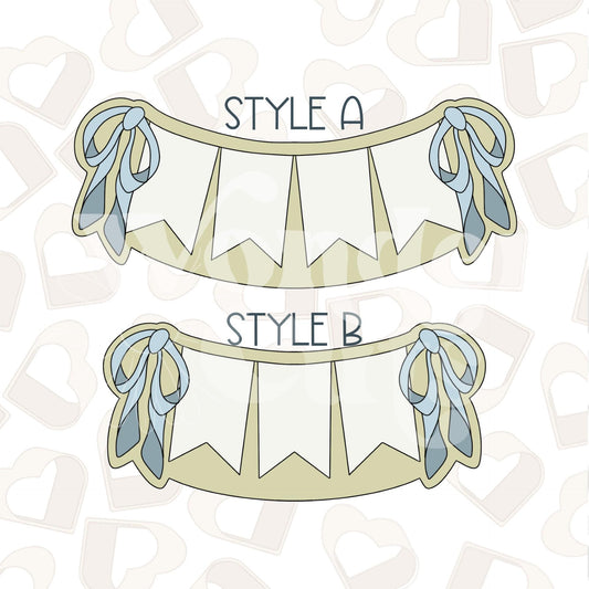 Coquette Banner Cookie Cutter