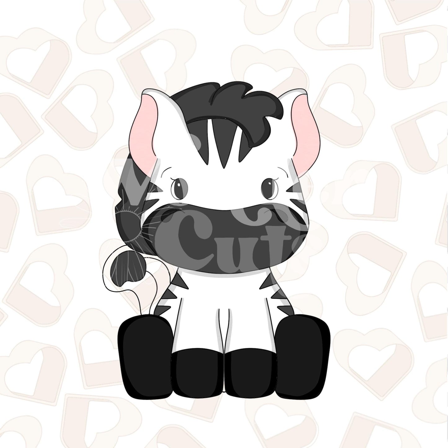 Full Body Zebra Cookie Cutter