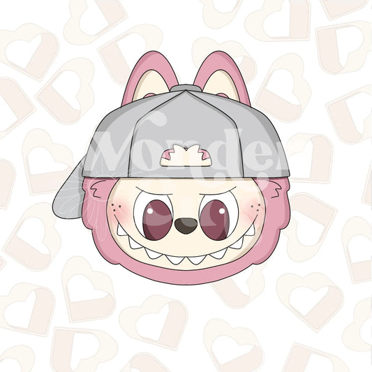 Plushy Monster Head with Hat Cookie Cutter