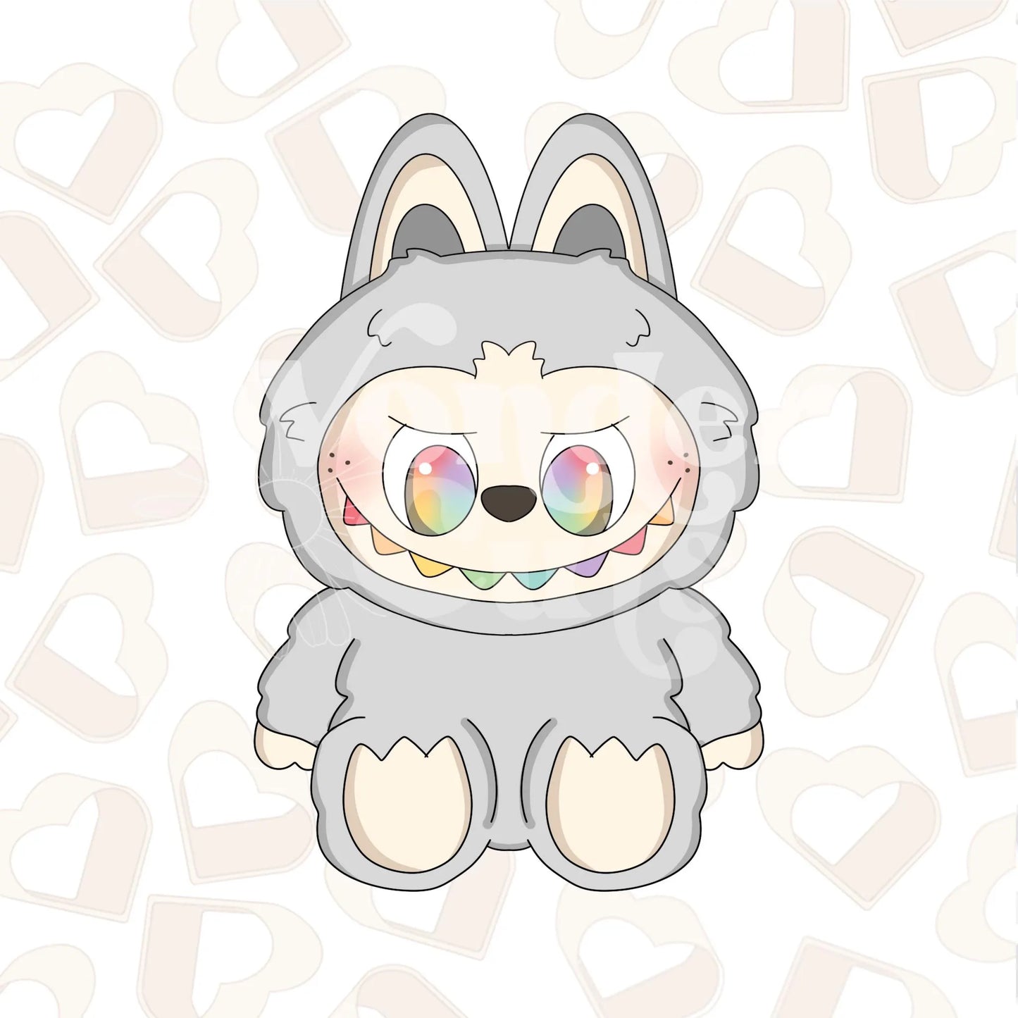 Plushy Monster 2 Cookie Cutter