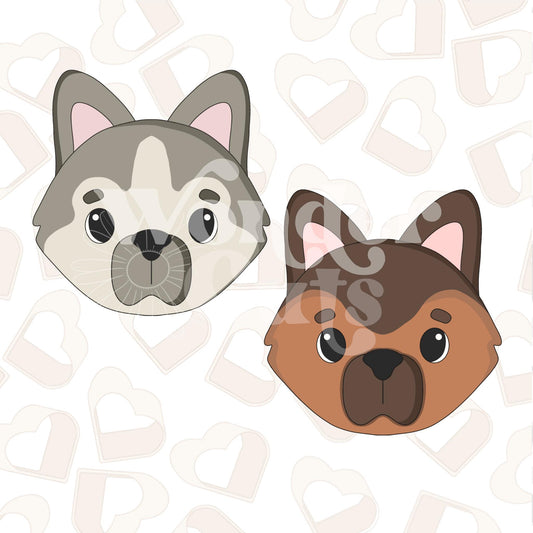 Husky / German Shepherd Cookie Cutter