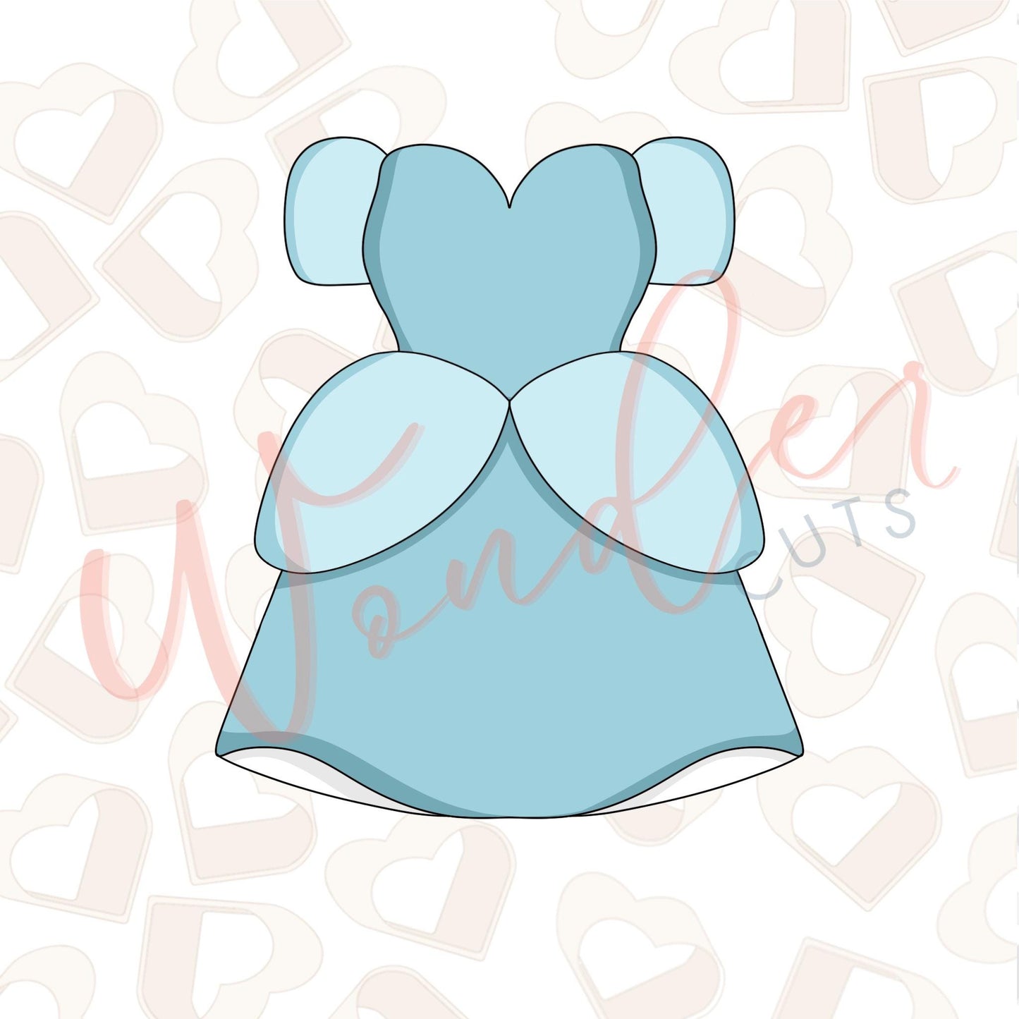 Princess Dress 3 Cookie Cutter