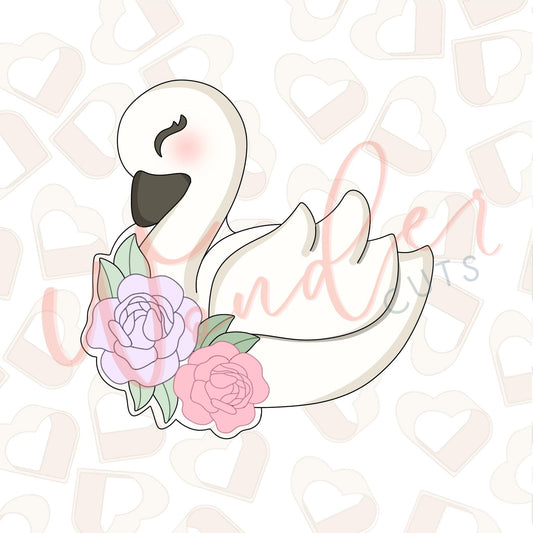 Floral Swan Cookie Cutter