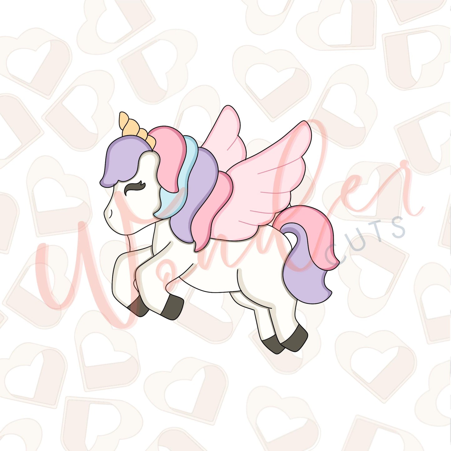 Flying Unicorn Cookie Cutter
