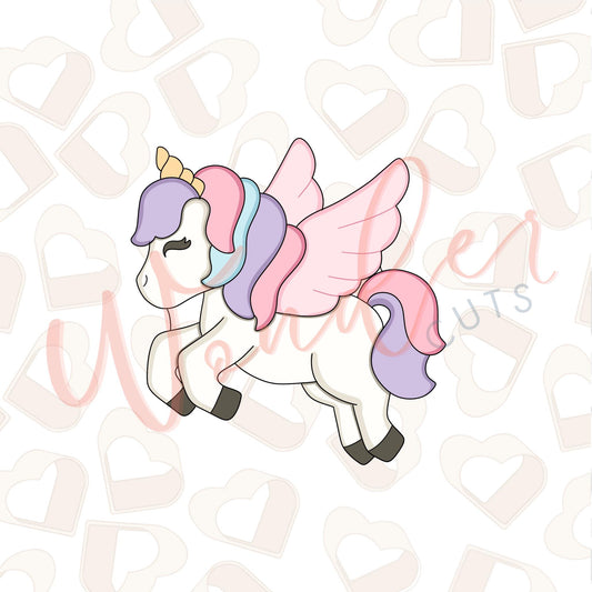 Flying Unicorn Cookie Cutter