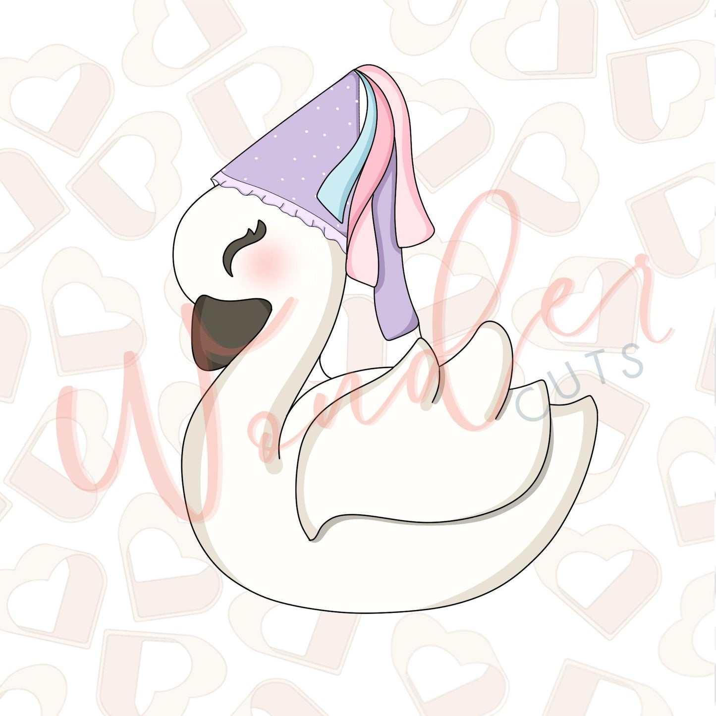 Swan with Hat Cookie Cutter