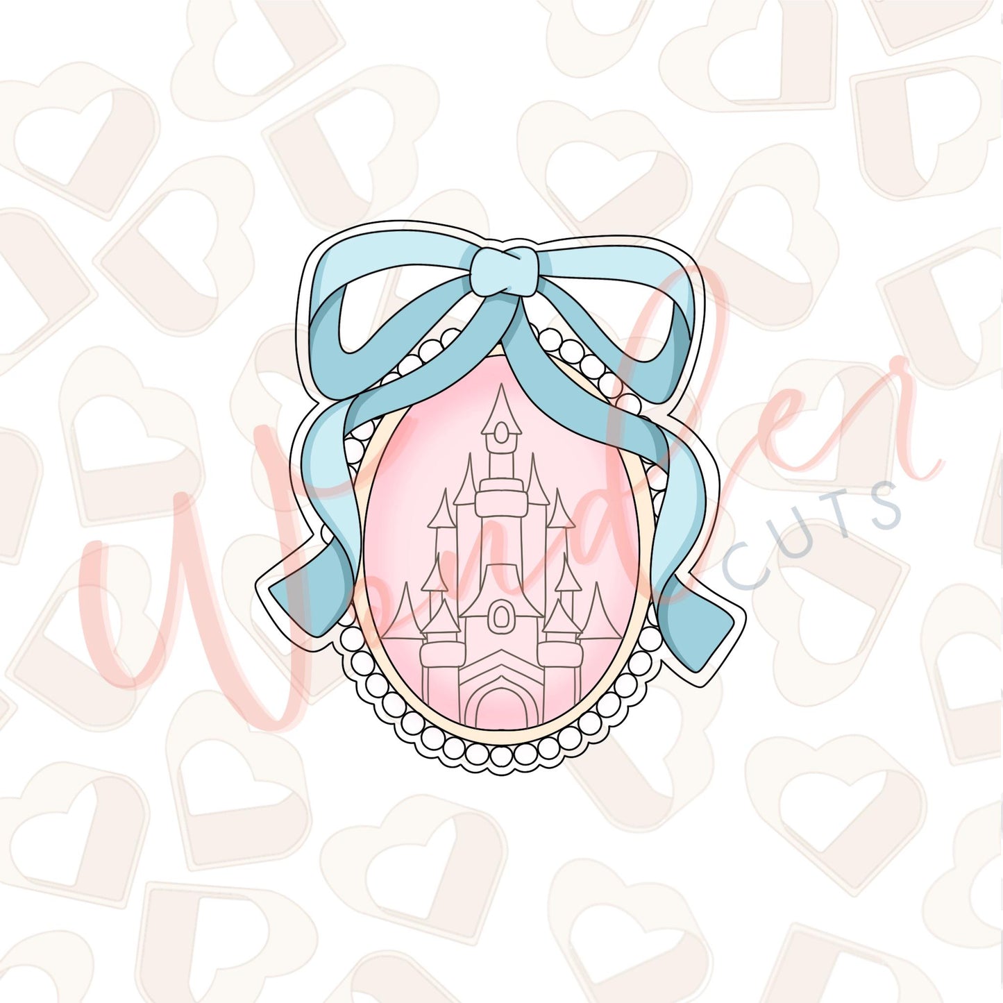 Coquette Pearl Plaque Cookie Cutter