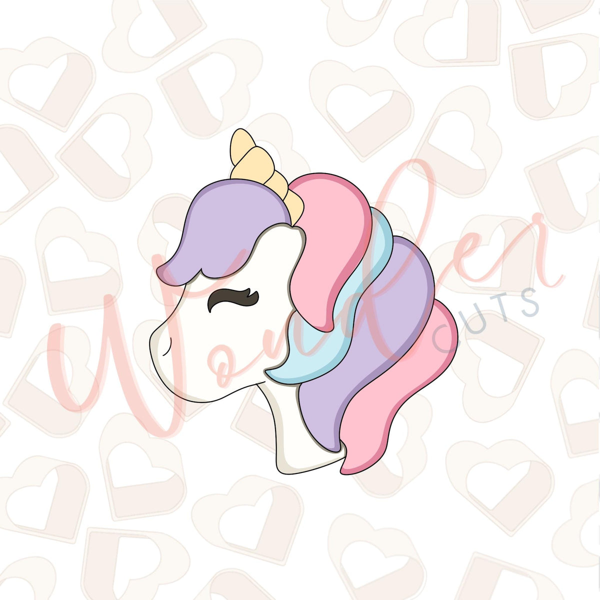 Unicorn Head Cookie Cutter