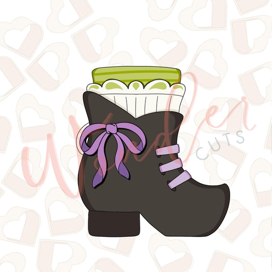 Lacey Witch Shoe Cookie Cutter