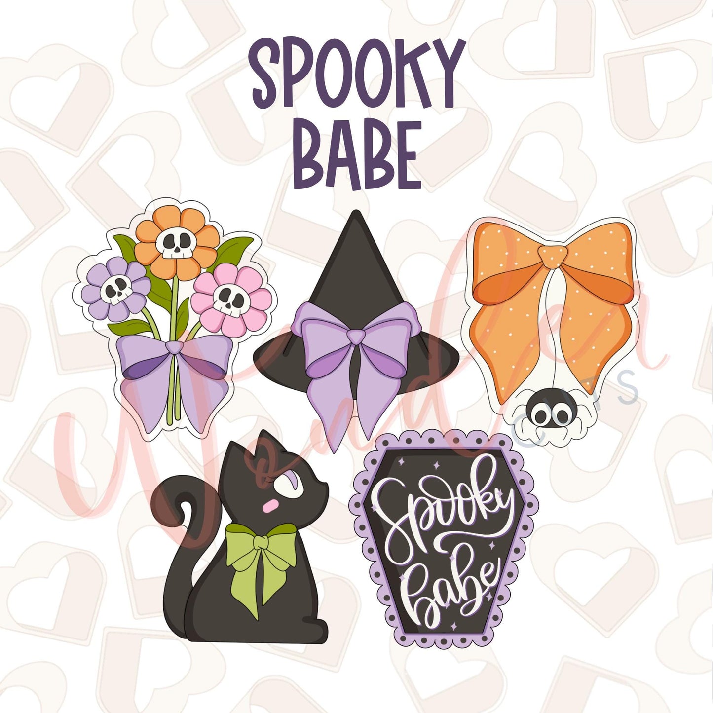 Spooky Babe Set of 5 Cookie Cutter