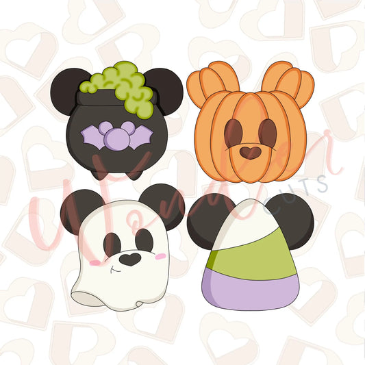 Spooky Mouse Set of 4 Cookie Cutter