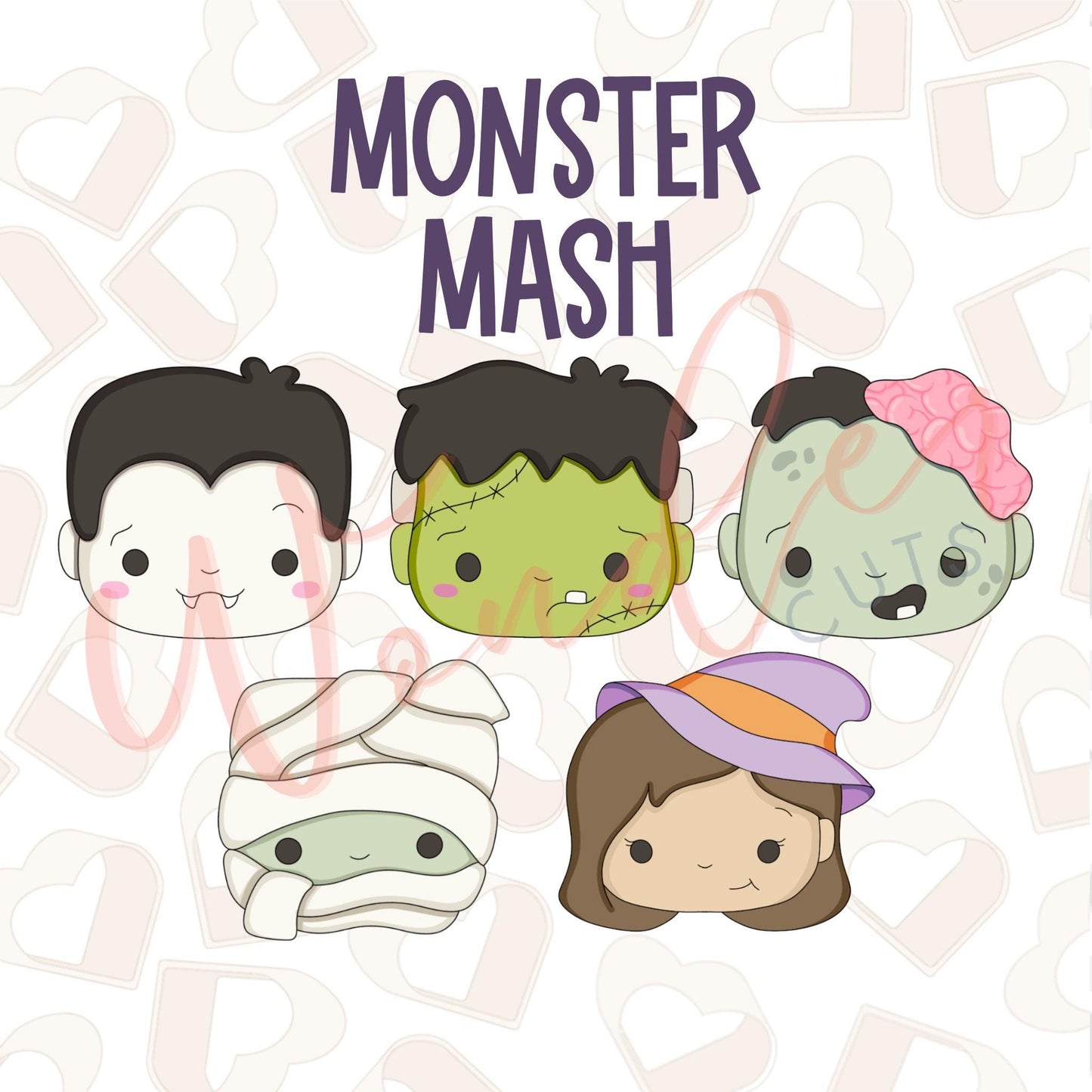 Monster Mash Set of 5 Cookie Cutter