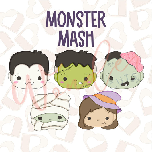 Monster Mash Set of 5 Cookie Cutter