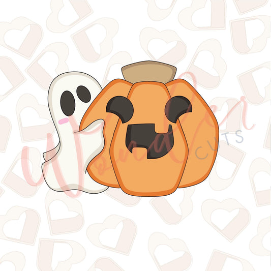 Ghost with Pumpkin Cookie Cutter