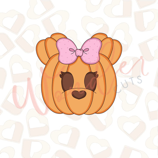 Girly Mouse Pumpkin Cookie Cutter