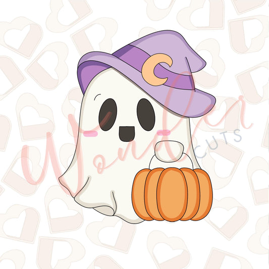 Witchy Ghost with Candy Bag Cookie Cutter