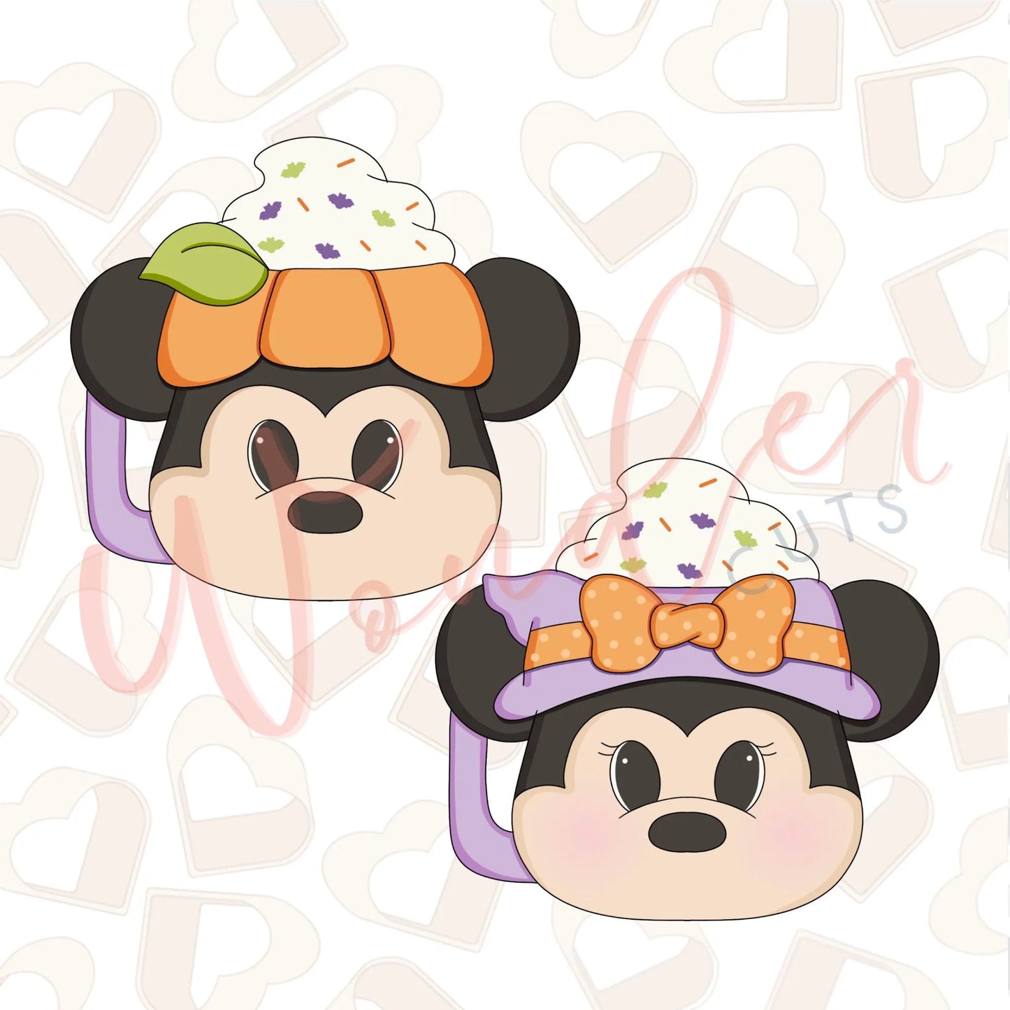 Mouse Mugs Set of 2 Cookie Cutter