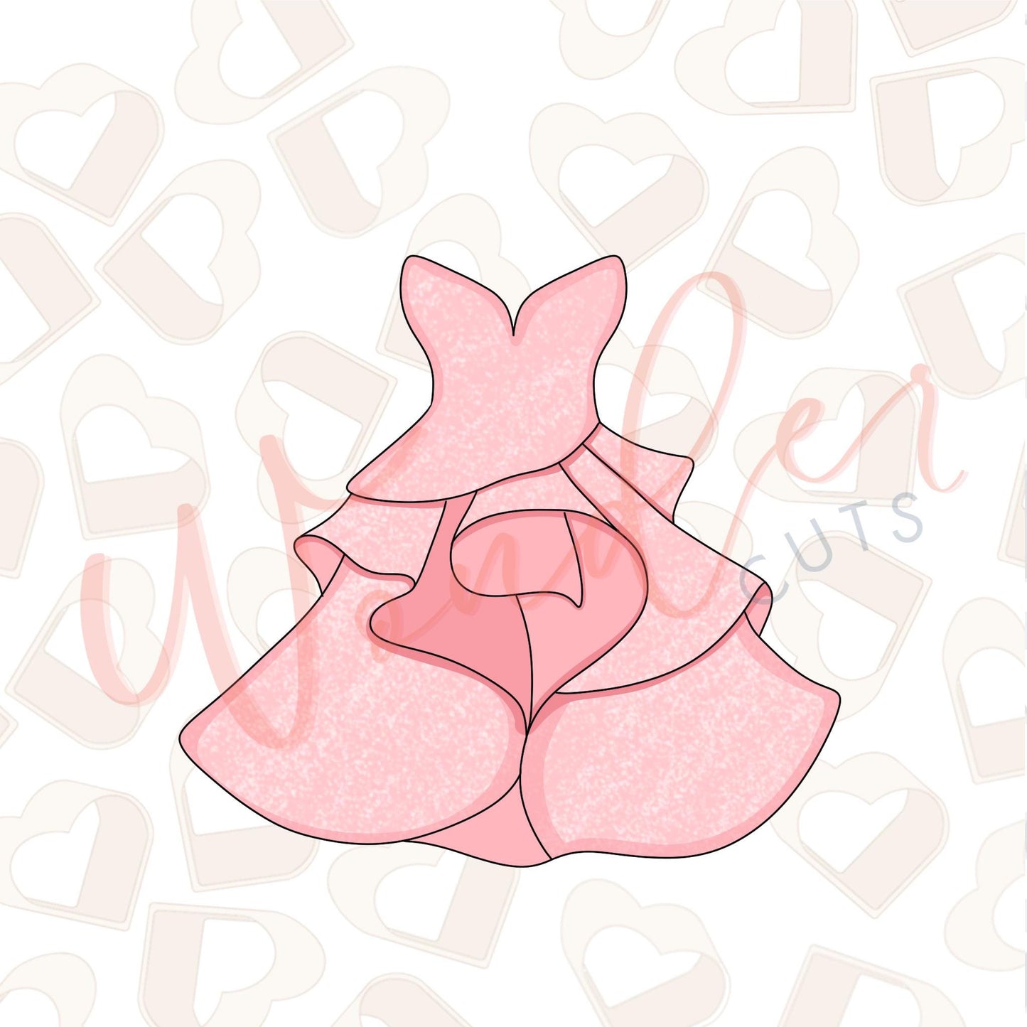 Pink Dress Cookie Cutter