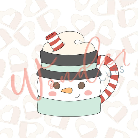 Snowman Mug 2 Cookie Cutter