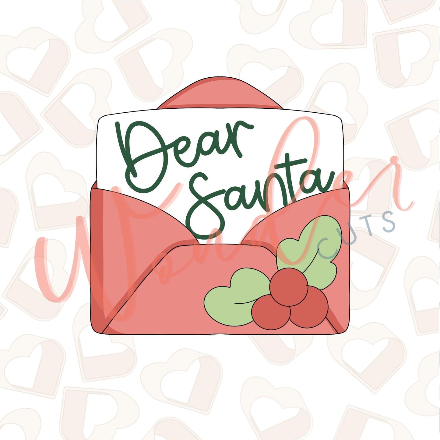 Dear Santa Letter Cookie Cutter