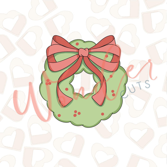 Coquette Wreath Cookie Cutter