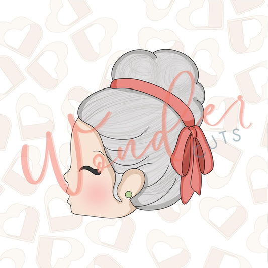 Mrs Claus Silhouette Cookie Cutter