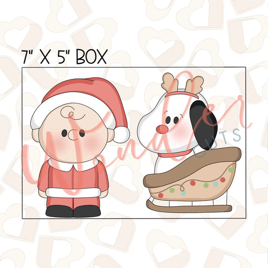 Sleigh Dog Set of 2 Cookie Cutter
