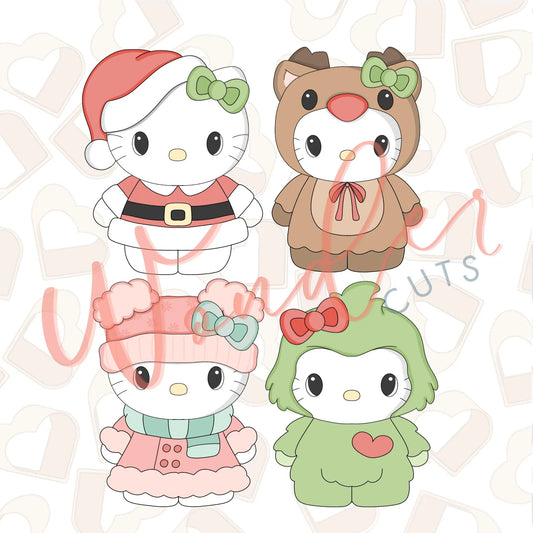 2025 Christmas Kitties Cookie Cutter