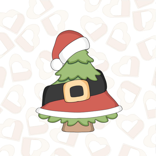 Santa Belt Tree Cookie Cutter