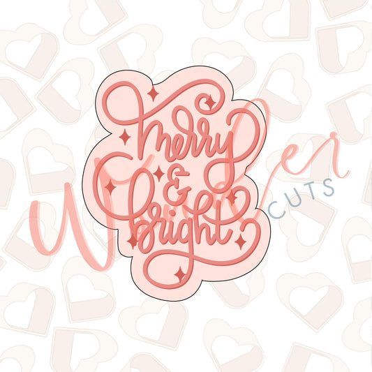 Simple Merry & Bright Cookie Cutter