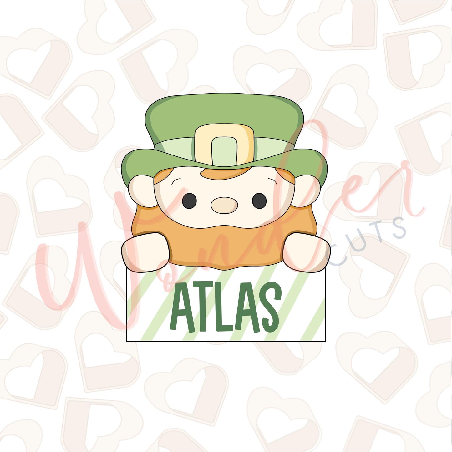 Leprechaun Name Plaque Cookie Cutter