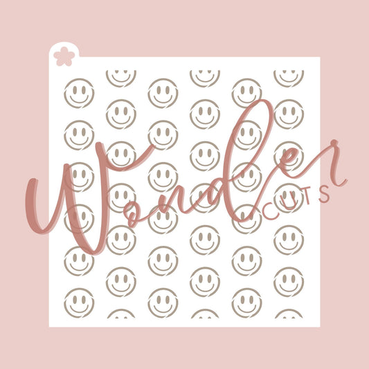 Happy Face Stencil- Cookie Decorating Tools - Cookie Stencil