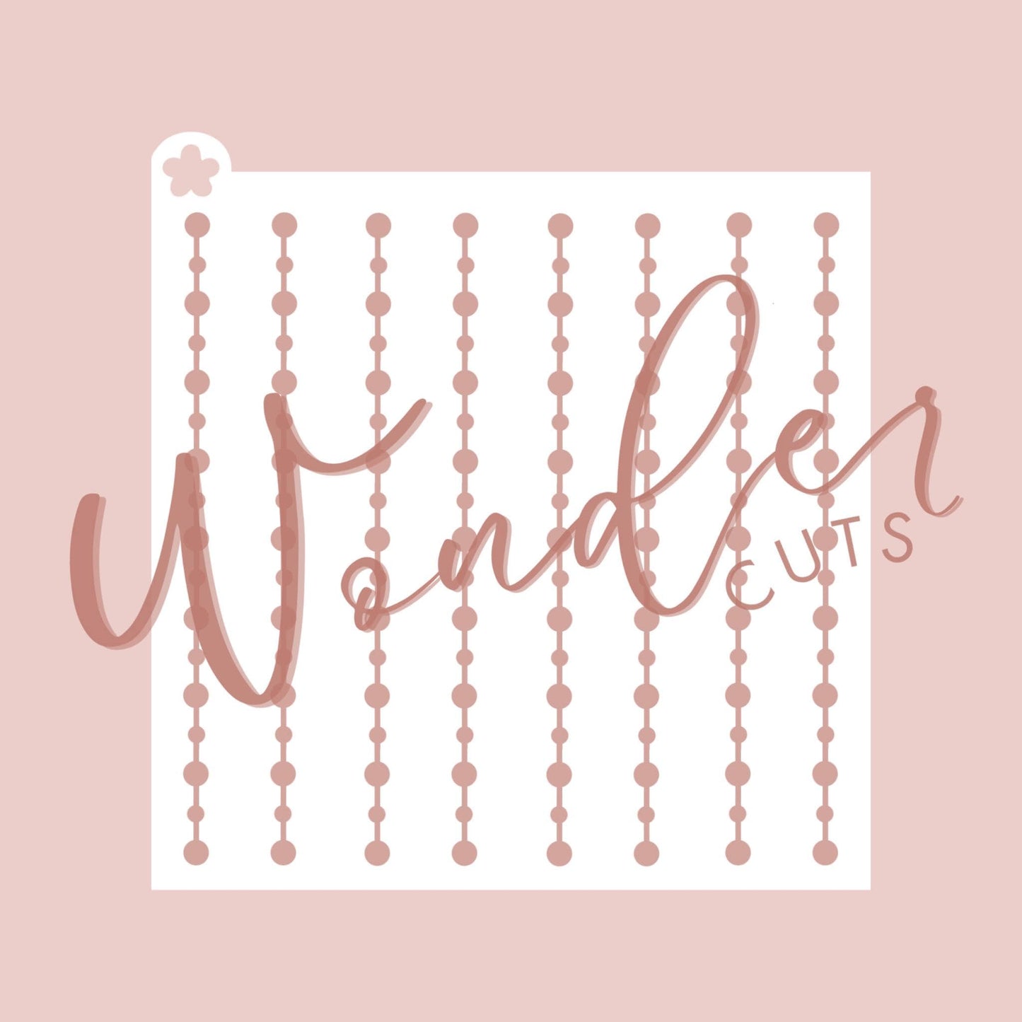 Pearls Stencil- Cookie Decorating Tools - Cookie Stencil