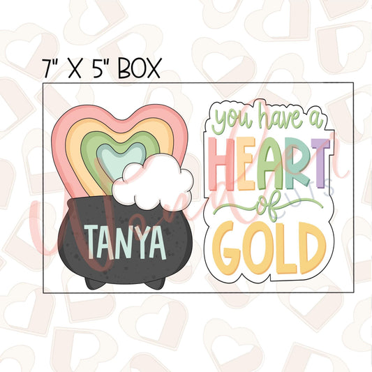 Heart of Gold Set of 2 Cookie Cutter
