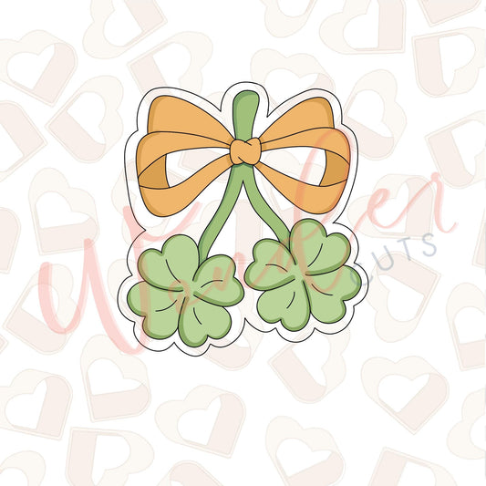 Coquette Shamrocks Cookie Cutter