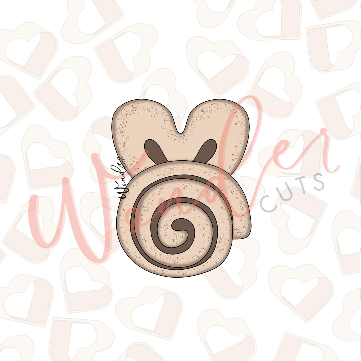 Bunny Cinnamon Roll Cookie Cutter
