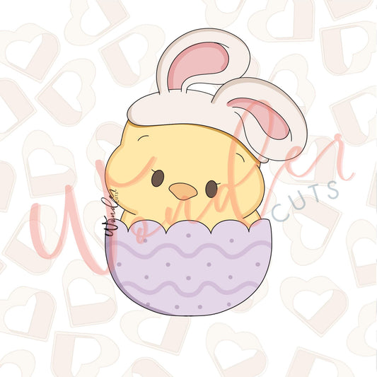 Floppy Ear Chick in Egg Cookie Cutter