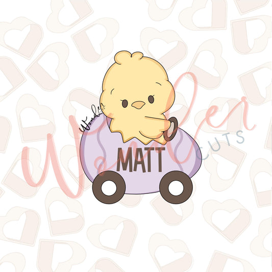 Chick in Egg Car Cookie Cutter