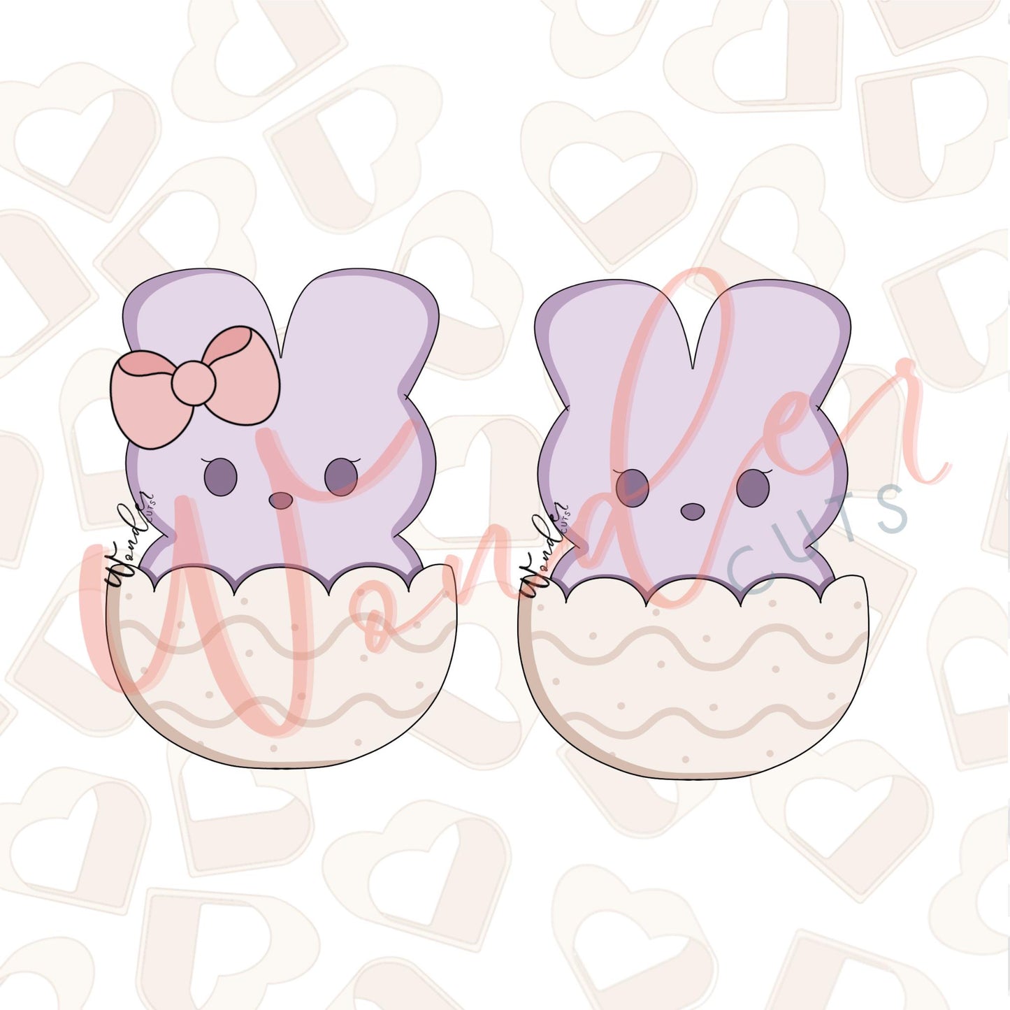 Mallow Bunny in Egg Cookie Cutter