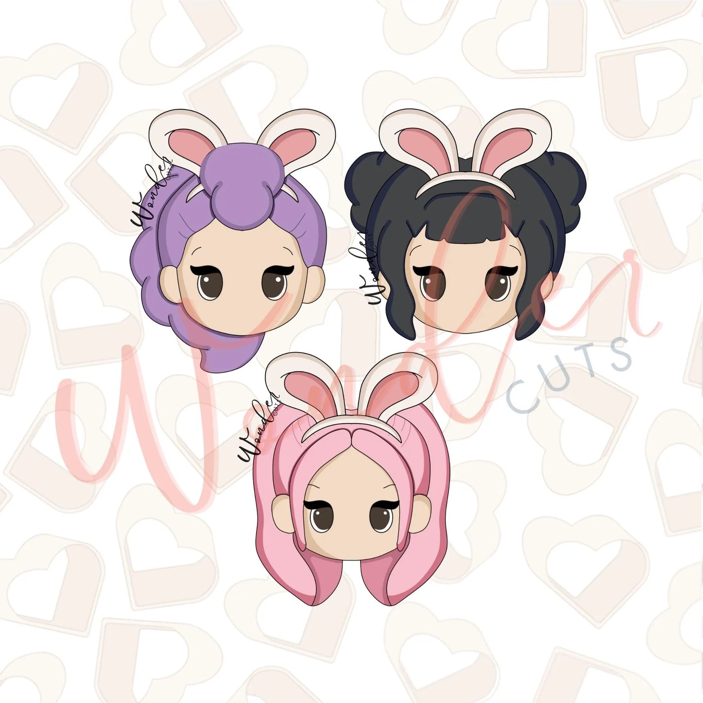 Easter Pop Idol Hunters Cookie Cutter Set