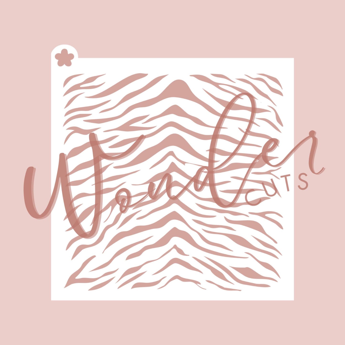 Zebra Print Stencil- Cookie Decorating Tools - Cookie Stencil