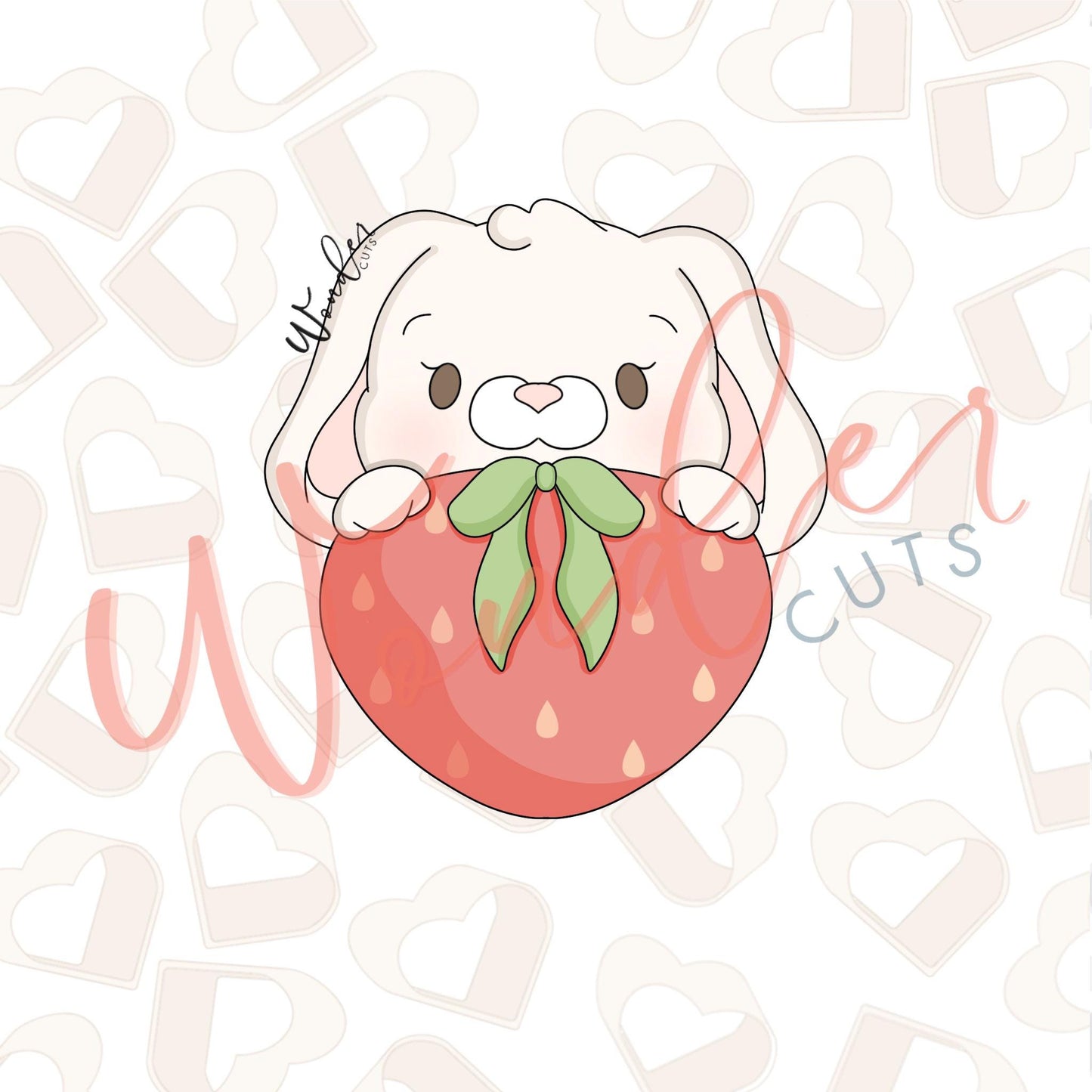 Bunny With Big Berry Cookie Cutter
