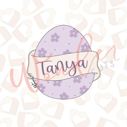 Banner Egg Cookie Cutter