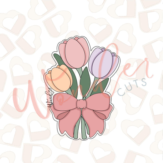 Tulip Bouquet Cookie Cutter