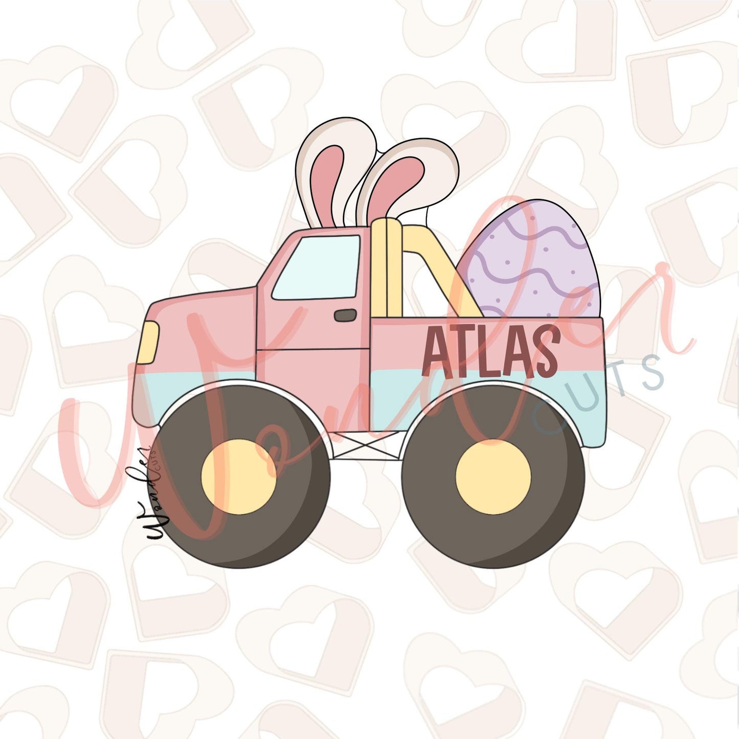 Easter Monster Truck Cookie Cutter