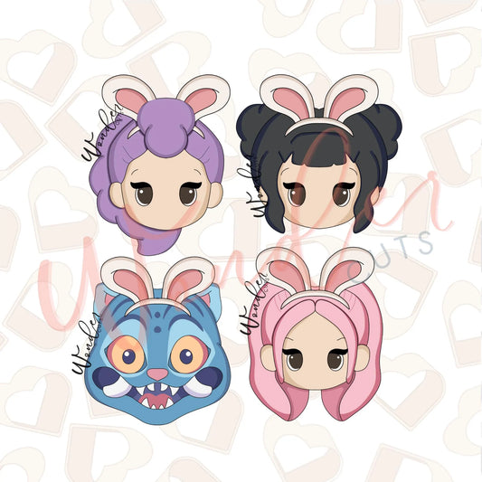 Easter Pop Idol Hunters Cookie Cutter Set