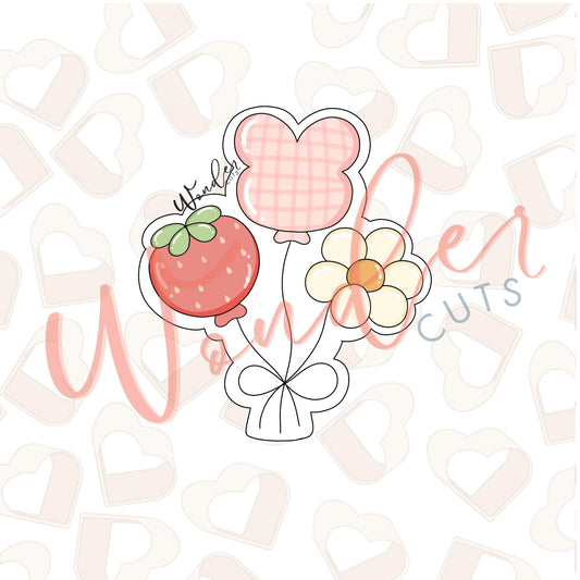 Bunny & Berries Balloons Cookie Cutter