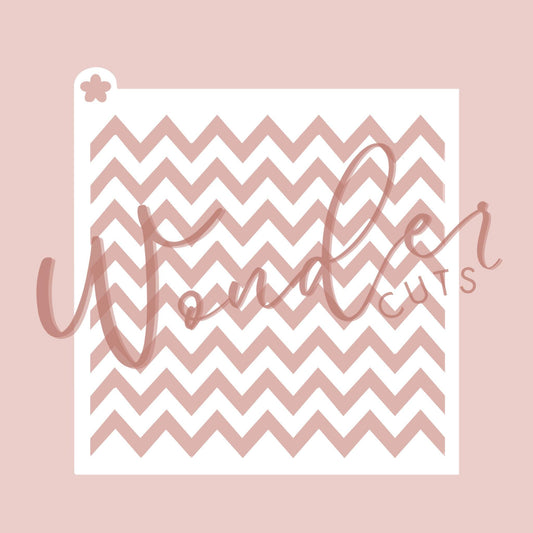 Chevron Stencil- Cookie Decorating Tools - Cookie Stencil