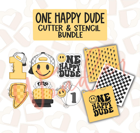 One Happy Dude Cookie Cutter