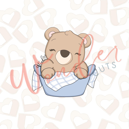 Bear in Basket Cookie Cutter